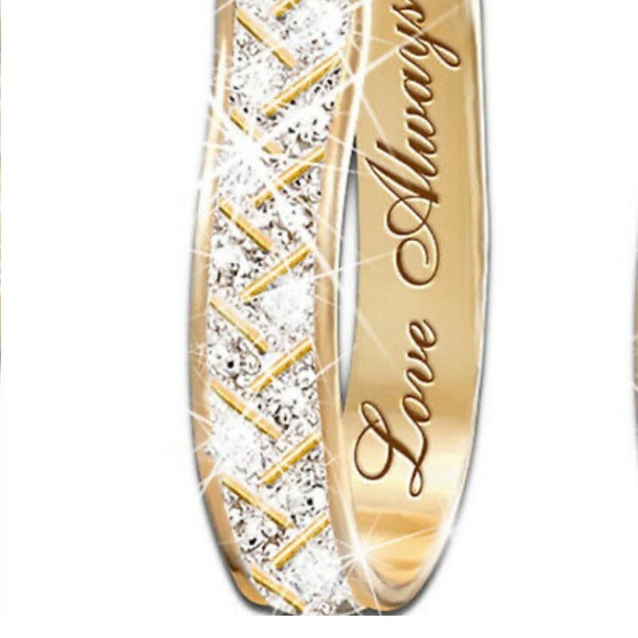 NWT 18k GOLD PLATED “Love Always” EARRINGS - Picture 3 of 5